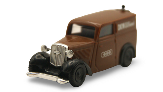 Brekina DKW F7 Kastenwagen DKW Eildienst Auto Union H0 1:87 mit Vitrine