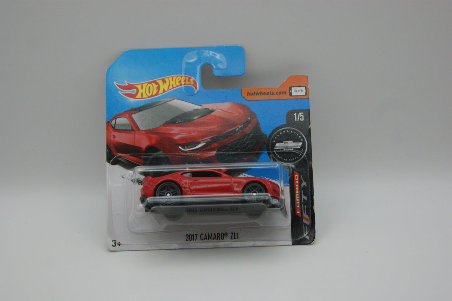Hot Wheels 2017 Camaro ZL1 Camaro Fifty 1/5 220/365 Rot Short Card OVP