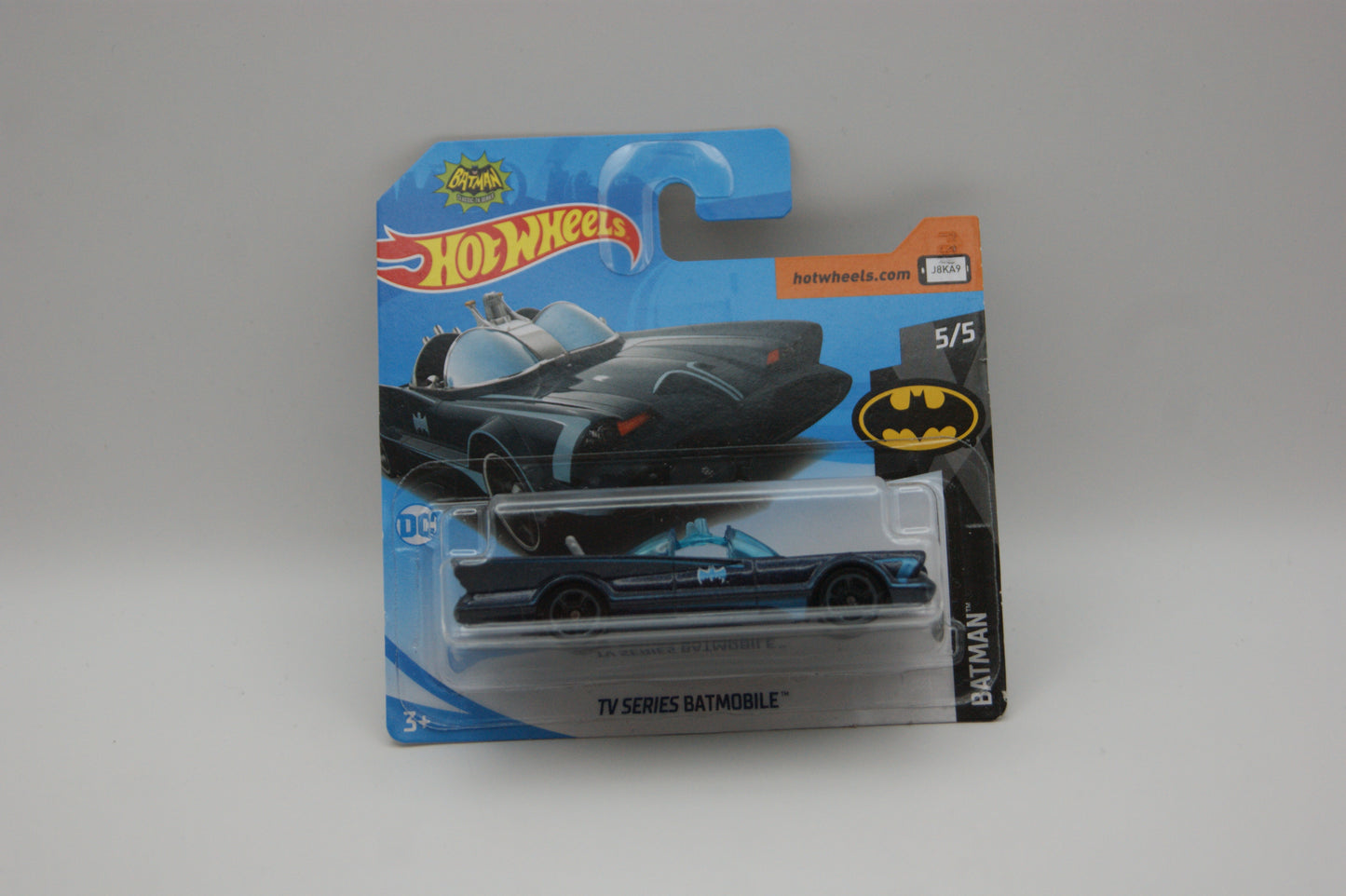 Hot Wheels TV Series Batmobile 2018 Batman 5/5 307/365 Blau Short Card OVP