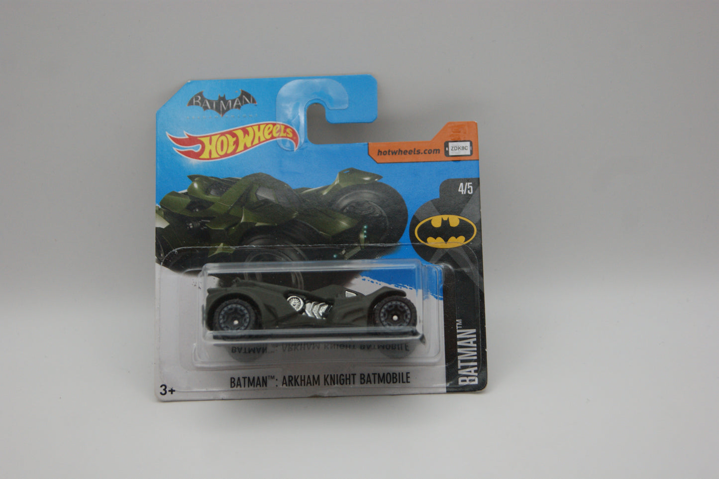 Hot Wheels Batman Arkham Knight Batmobile 2015 Batman 4/5 88/365 Short Card OVP