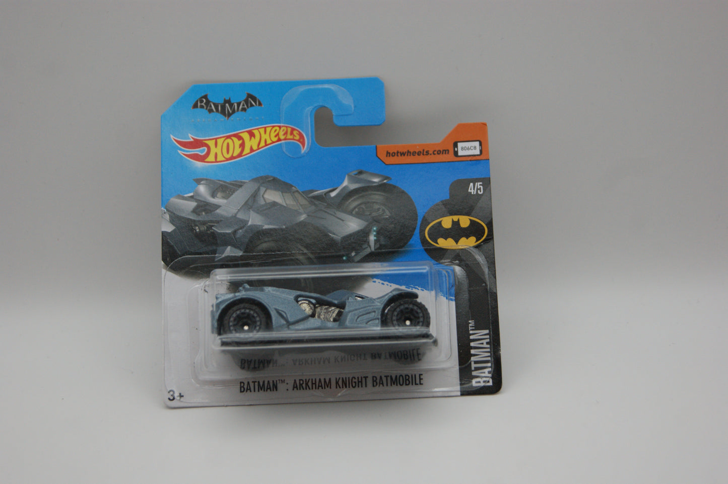 Hot Wheels Batman Arkham Knight Batmobile 2017 Batman 4/5 267/365 Grau Short Card OVP