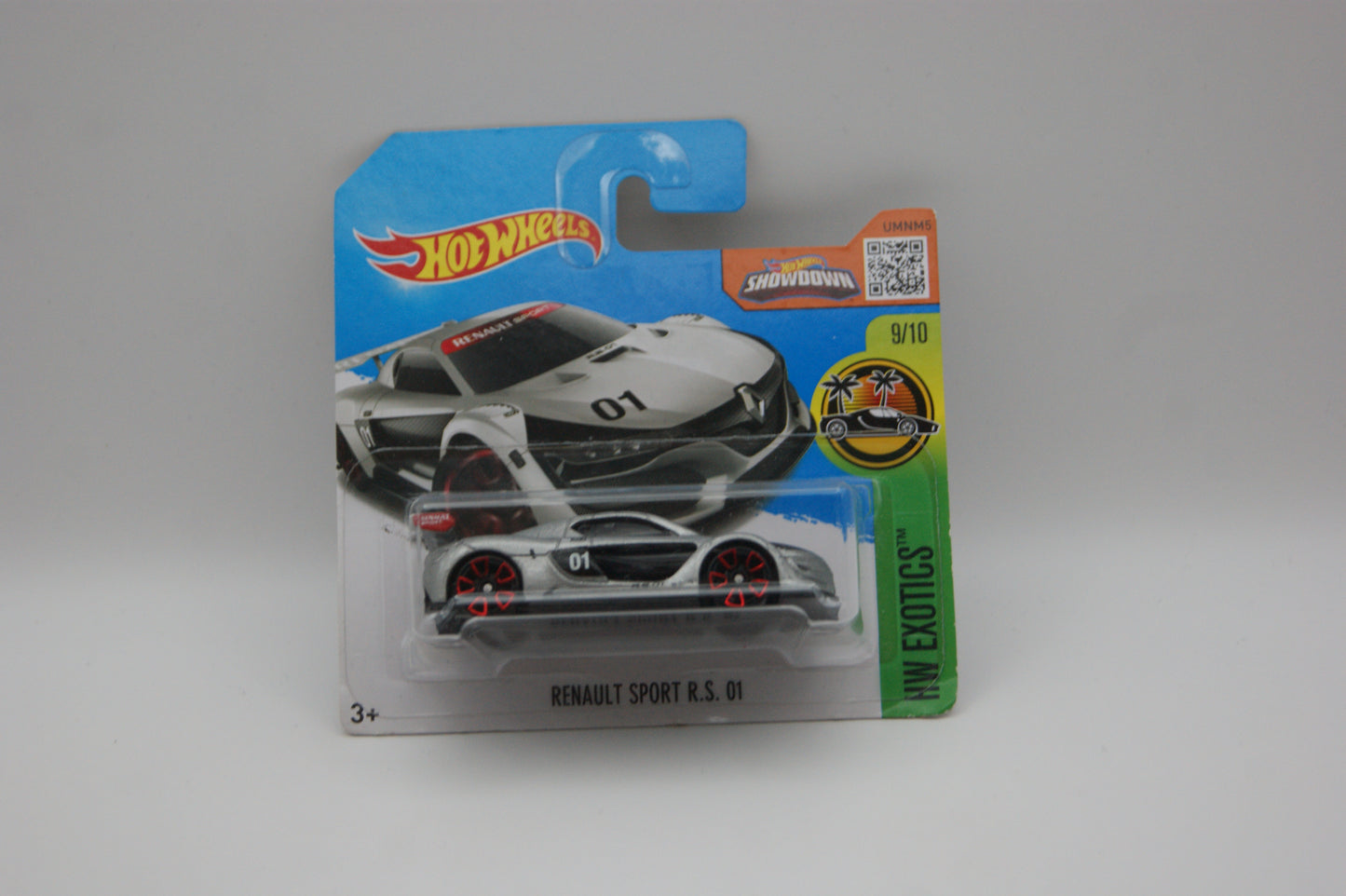Hot Wheels Renault Sport R.S. 01 2016 HW Exotics 9/10 79/250 Silber Short Card OVP