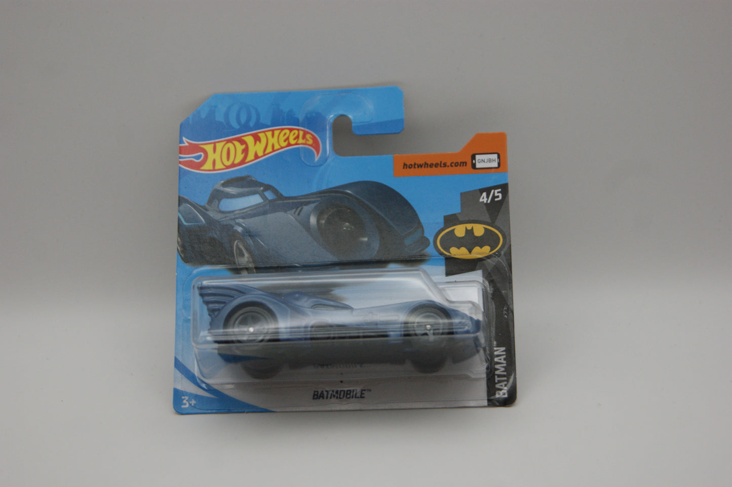 Hot Wheels 1989 Batmobile Treasure Hunt 2018 Batman 4/5 FKB24 Blau Short Card OVP