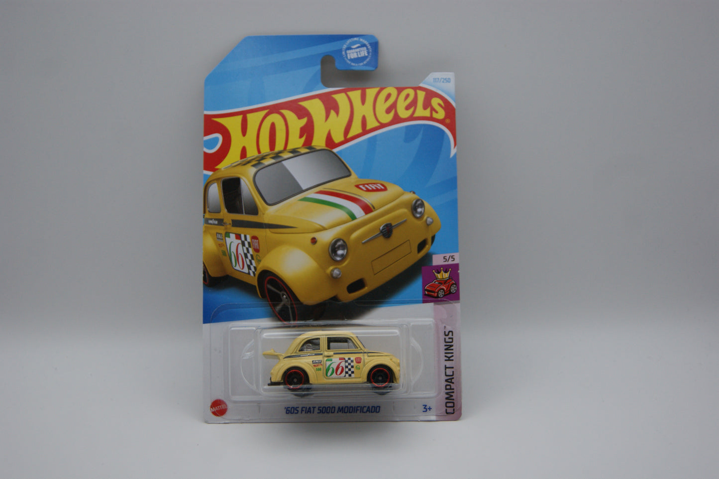 Hot Wheels ’60s Fiat 500D Modificado – Compact Kings 5/5 – 117/250 – 2024 OVP