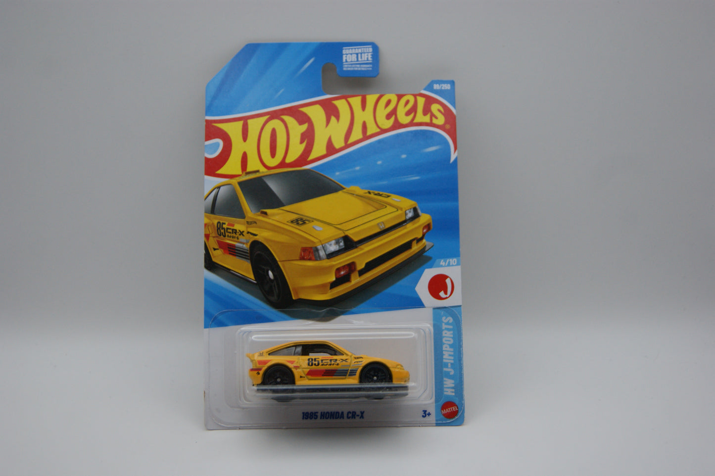 Hot Wheels 1985 Honda CR-X – HW J-Imports 4/10 – 89/250 – Gelb – 2026 Neu OVP