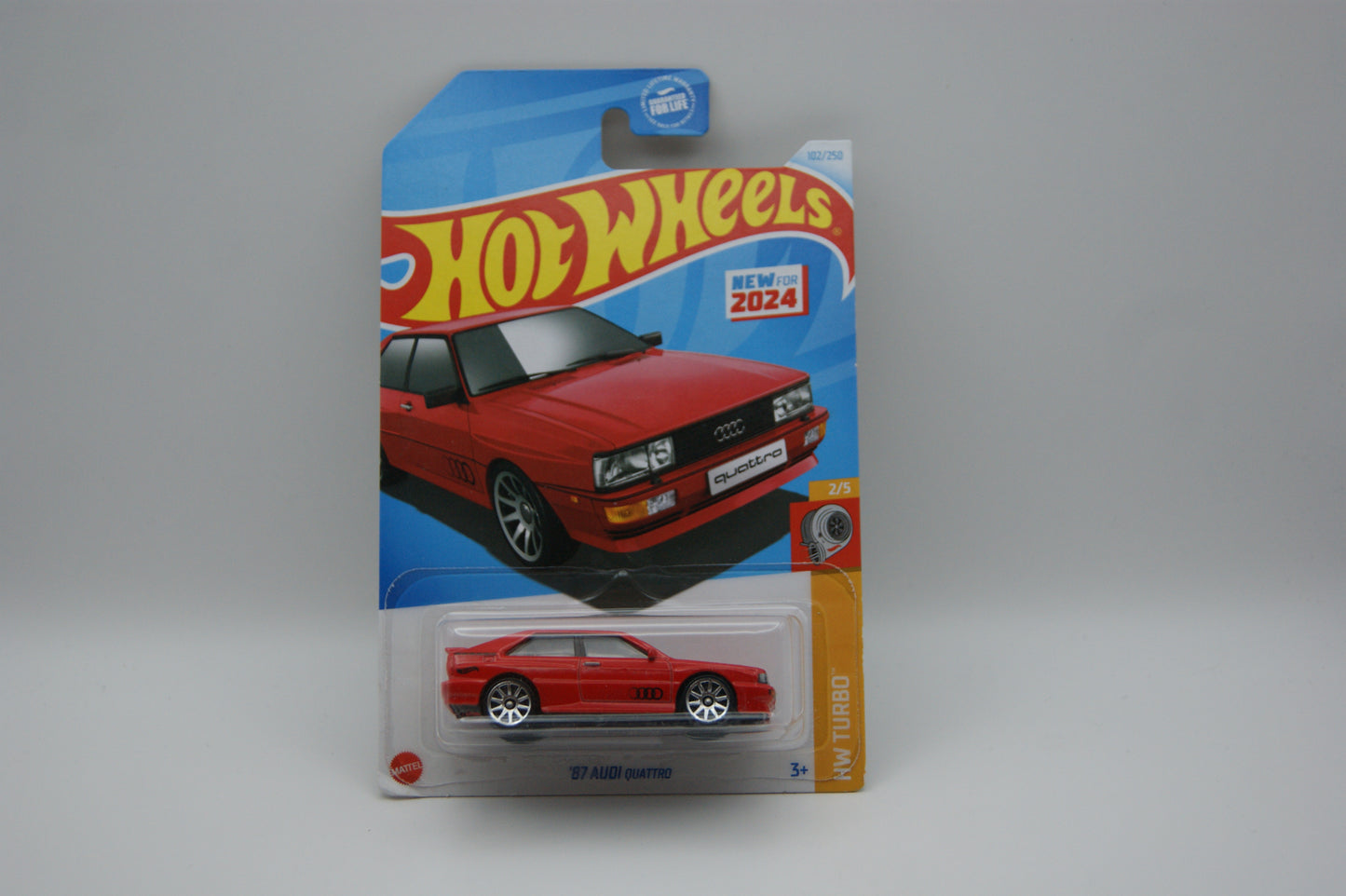 Hot Wheels ’87 Audi Quattro Rot HW Turbo 2/5 102/250 Neu OVP 2024