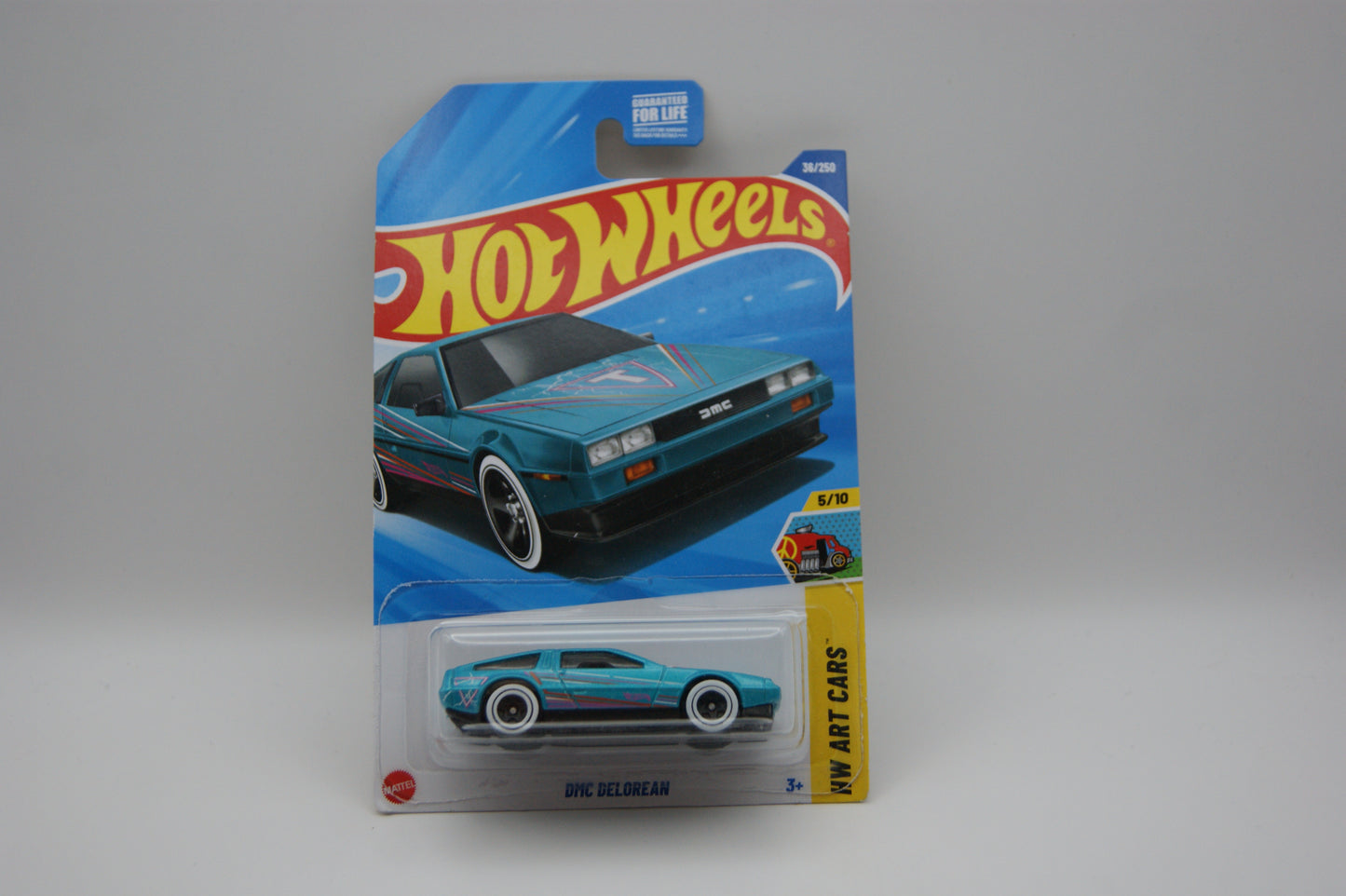 Hot Wheels DMC DeLorean – HW Art Cars 5/10 – 36/250 – Türkis – 2025 Neu OVP