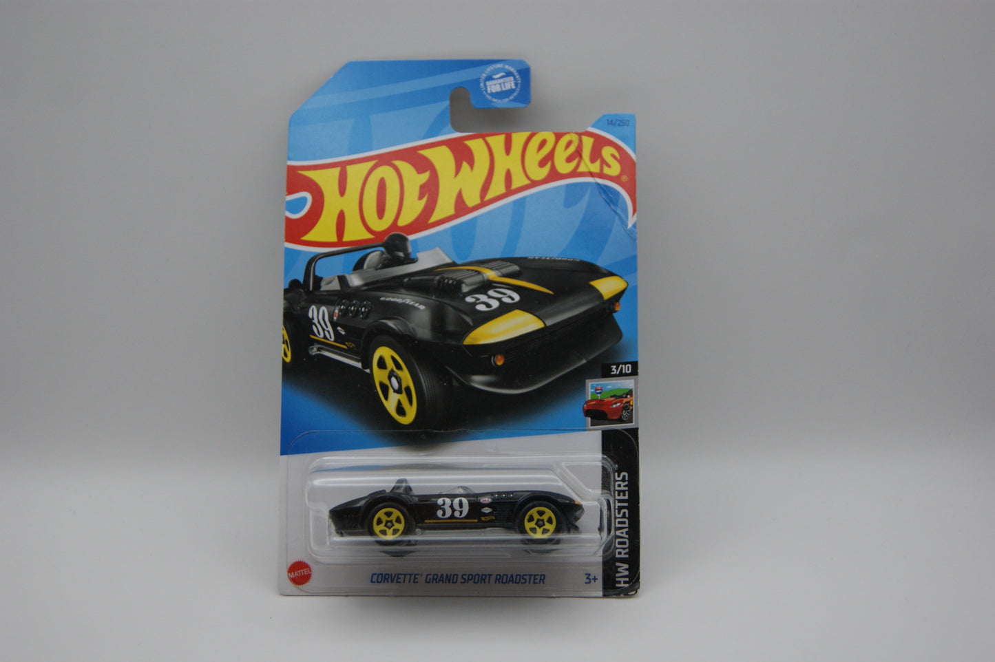 Hot Wheels Corvette Grand Sport Roadster – HW Roadsters 3/10 – 14/250 – Schwarz OVP