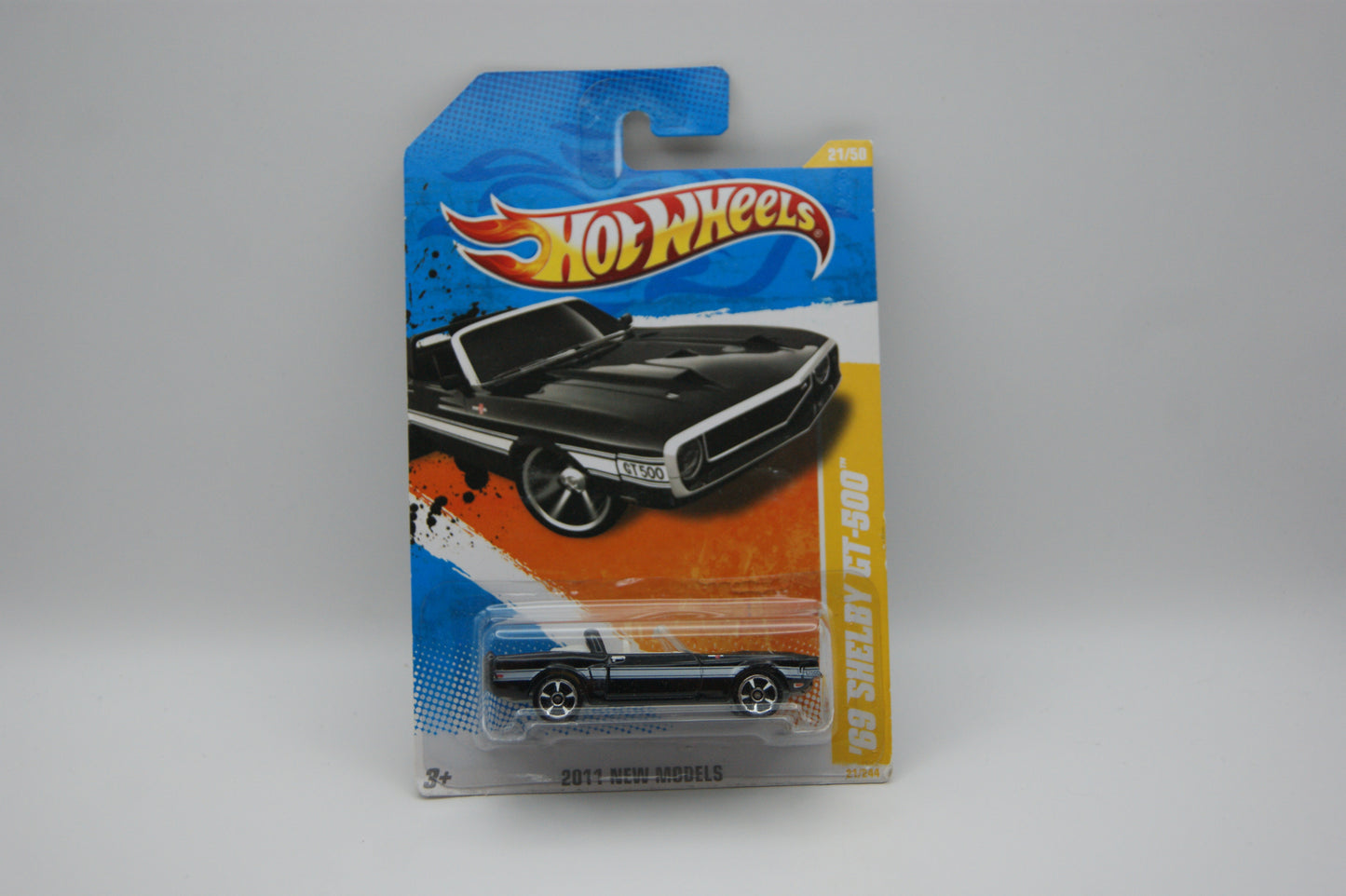 Hot Wheels ’69 Shelby GT-500 2011 New Models 21/50 schwarz OVP