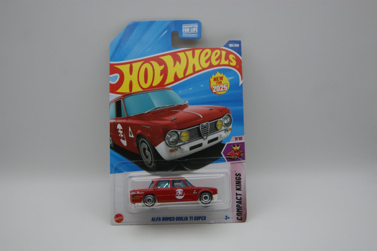 Hot Wheels Alfa Romeo Giulia TI Super 2025 Compact Kings 7/10 195/250 HYW40 Rot OVP