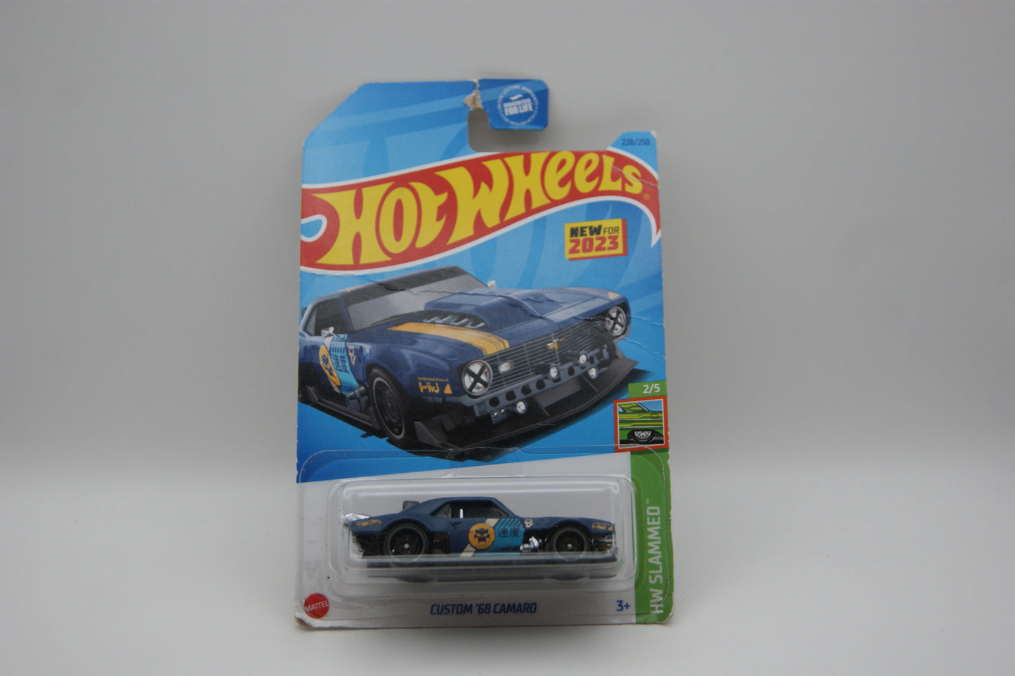 Hot Wheels Custom ’68 Camaro 2023 HW Slammed 2/5 228/250 HKG68 Blau Neu OVP