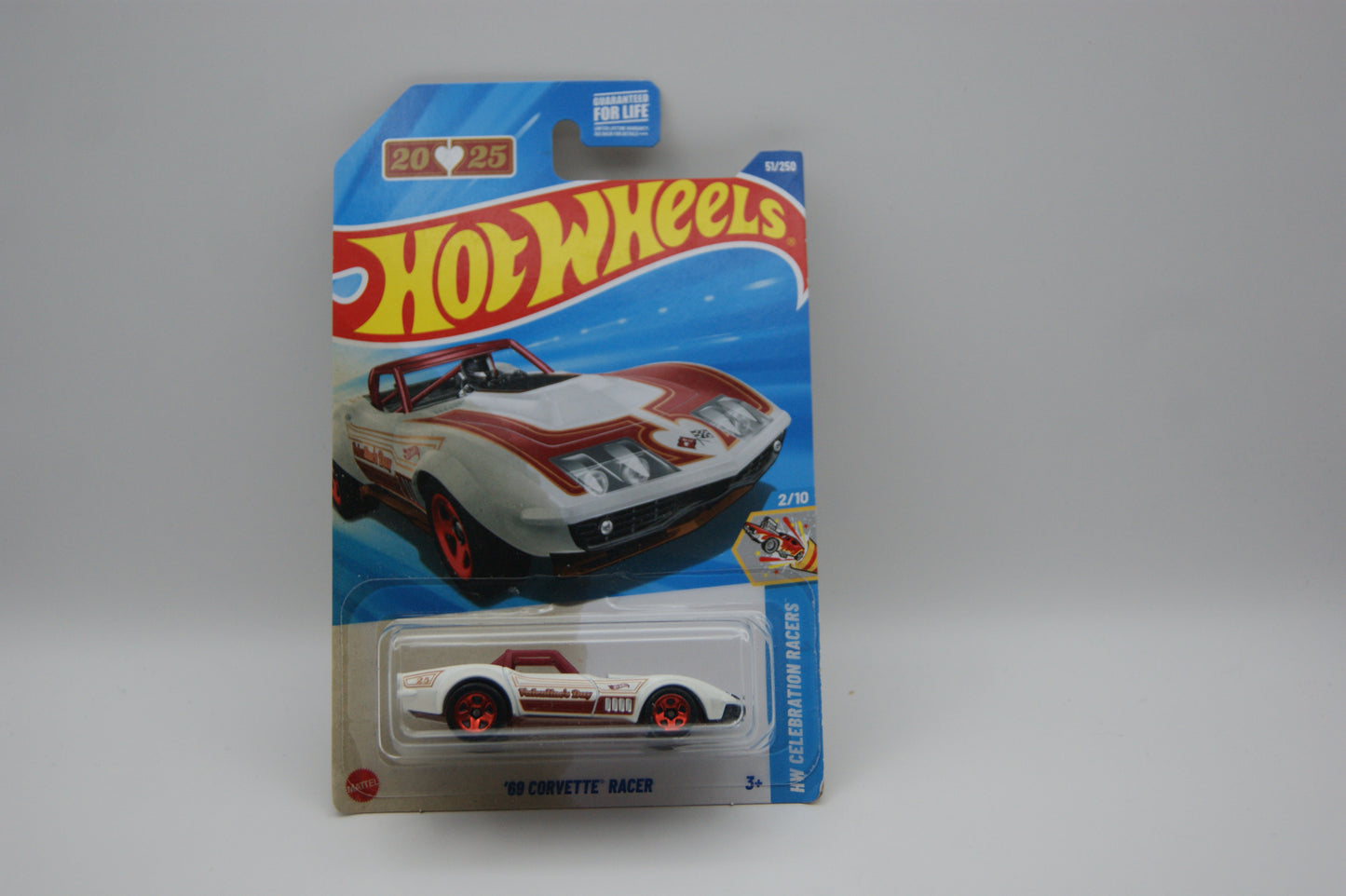 Hot Wheels ’69 Corvette Racer 2025 Celebration Racers 2/10 51/250 HYX01 OVP