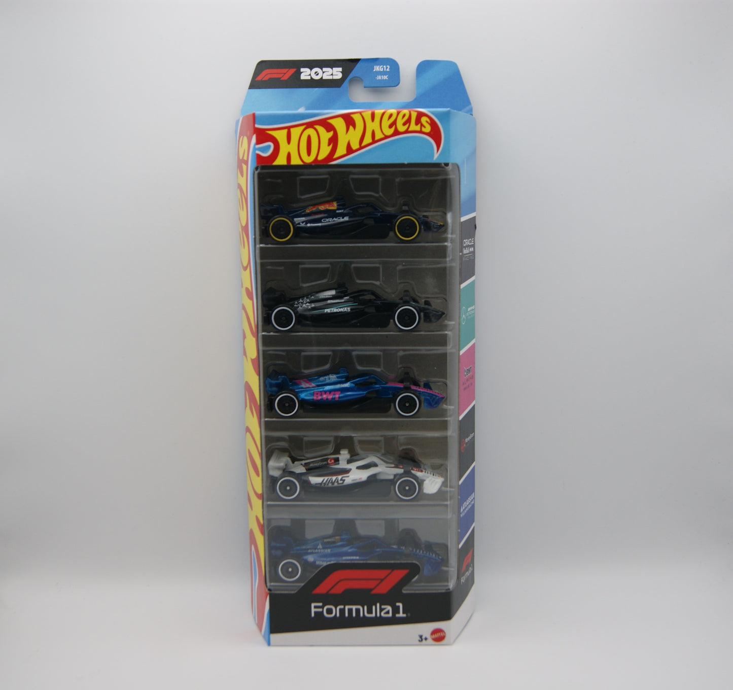Hot Wheels Formula 1 F1 2025 5-Pack JKG12 Red Bull Mercedes Alpine Haas Williams