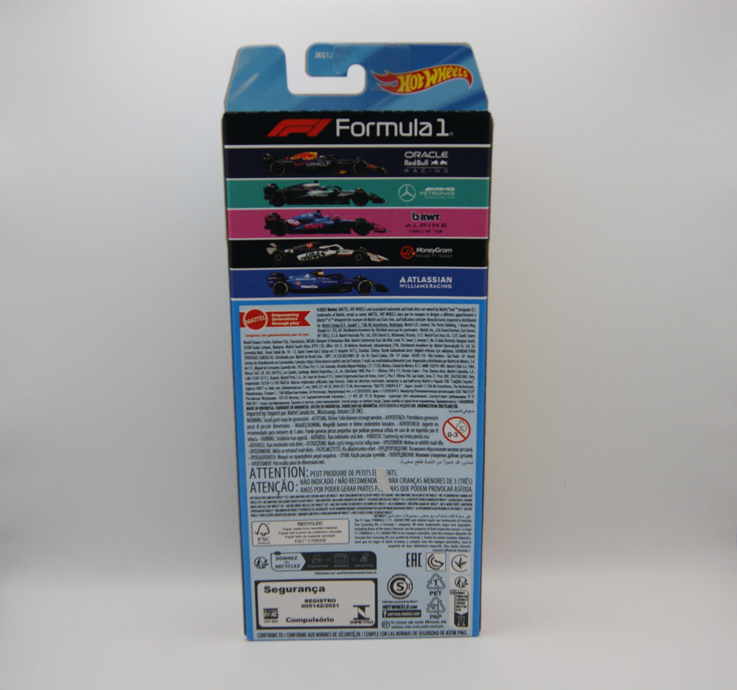 Hot Wheels Formula 1 F1 2025 5-Pack JKG12 Red Bull Mercedes Alpine Haas Williams