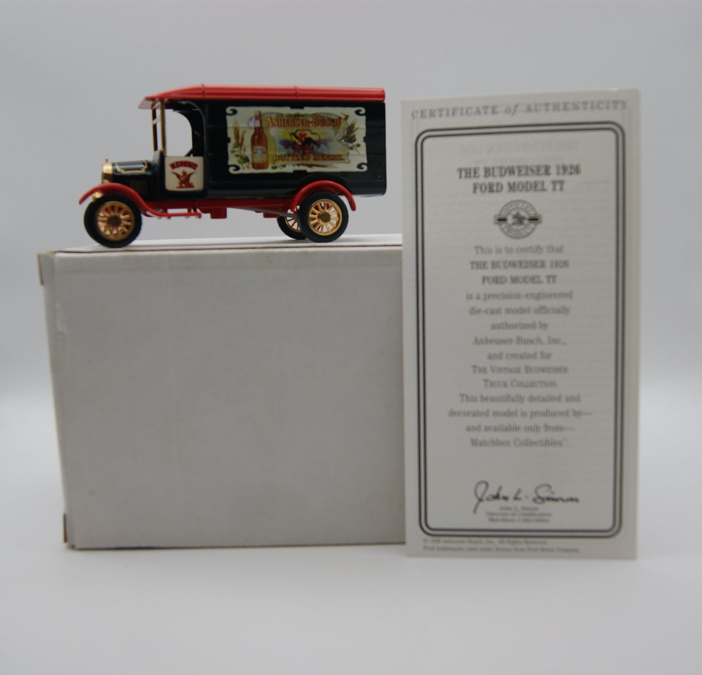 Matchbox Collectibles Budweiser 1926 Ford Model TT YVT03-M 1:43 OVP Zertifikat