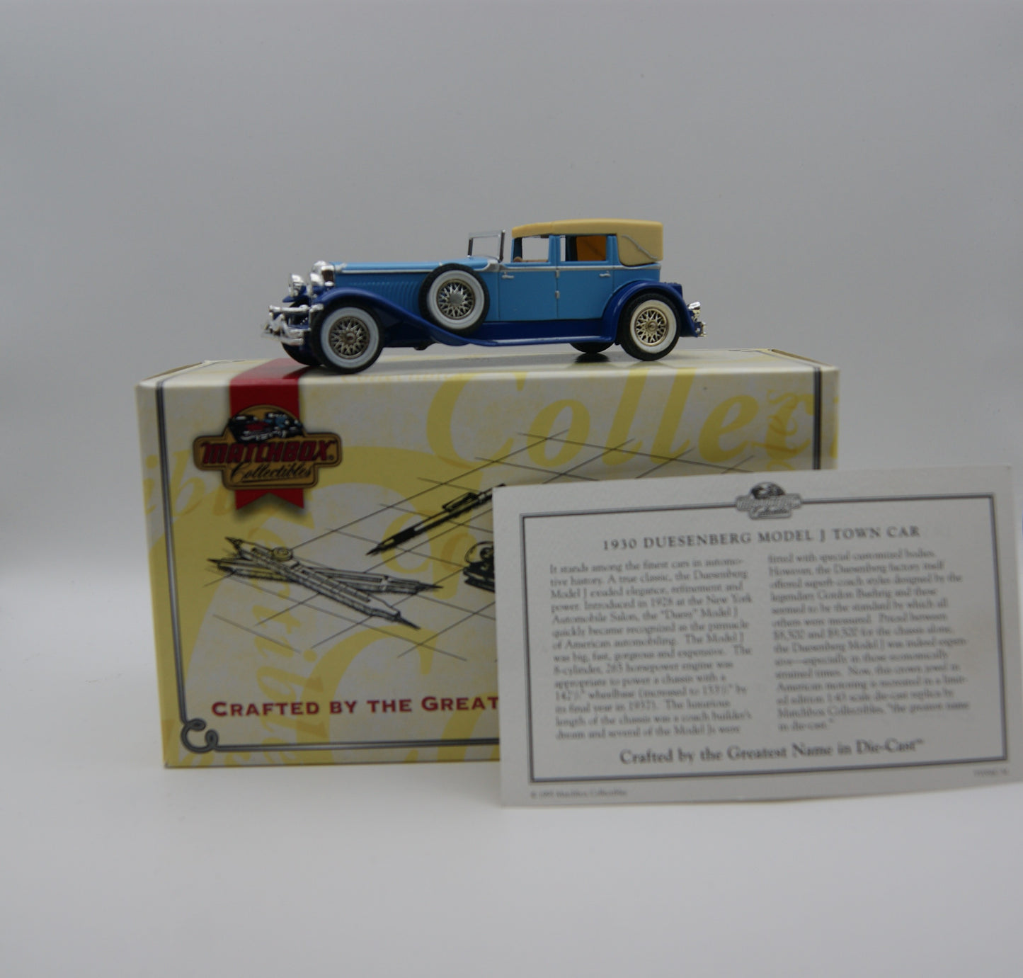 Matchbox Models of Yesteryear Y-20 Mercedes-Benz 540K Roadster Noir OVP
