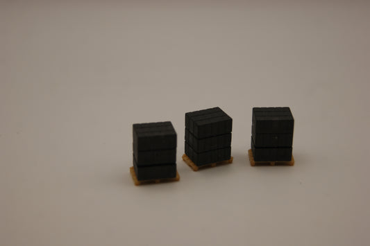 7x Paletten mit Ladegut H0 1:87 Modellbau Industrie Lager Zubehör Diorama