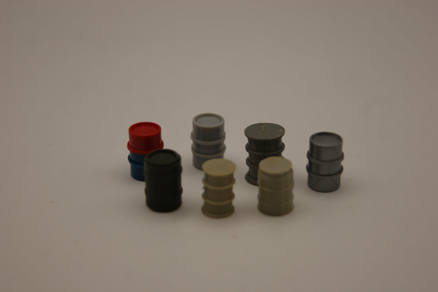 20x Ölfässer H0 1:87 Modellbau Ladegut Industrie Werkstatt Diorama Zubehör