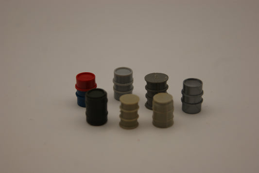 15x Ölfässer H0 1:87 Modellbau Ladegut Industrie Werkstatt Diorama Zubehör