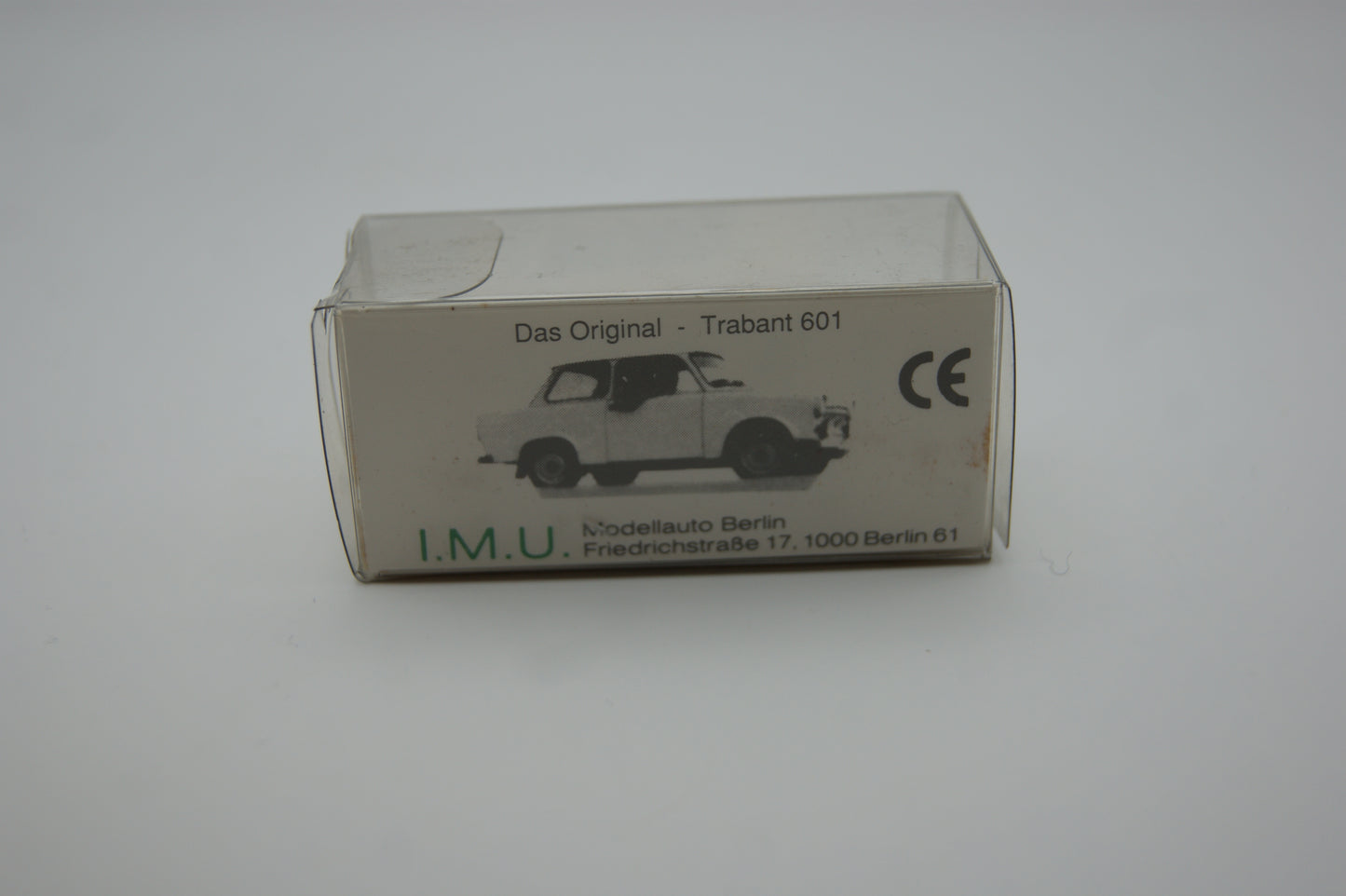 I.M.U. Trabant 601 gelb 1:87 H0 Modellauto Berlin DDR Oldtimer OVP