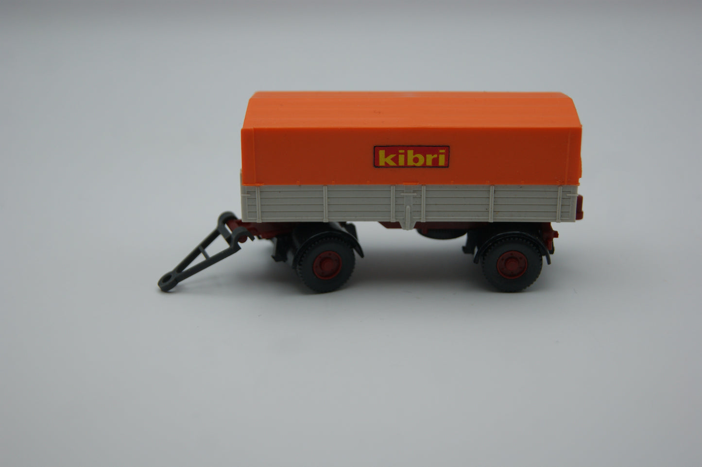 Kibri Anhänger Pritsche Plane orange grau 1:87 H0 Modellbau