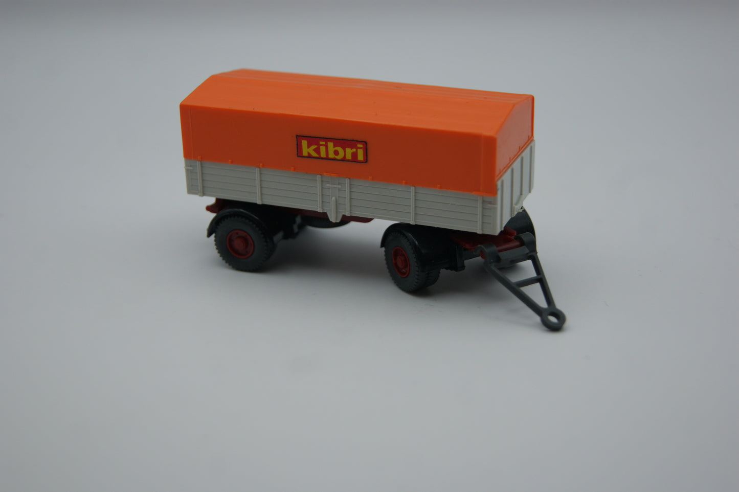Kibri Anhänger Pritsche Plane orange grau 1:87 H0 Modellbau