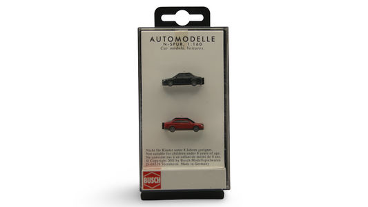 Busch 8340 Audi A4 2er Set Spur N 1:160 Schwarz Rot OVP