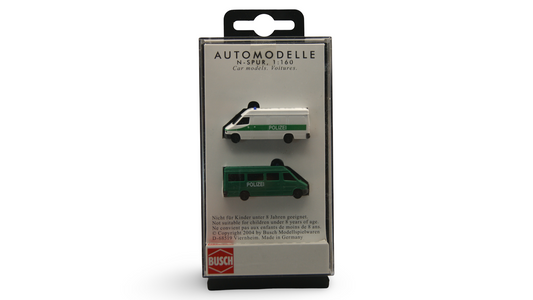 Busch 8303 Mercedes-Benz Sprinter Polizei 2er Set Spur N 1:160 OVP