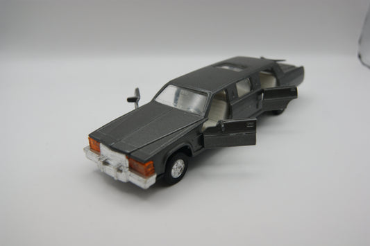 Vintage Stretch Limousine Modellauto Metall ca. 1:43 Grau 4 Türen beweglich