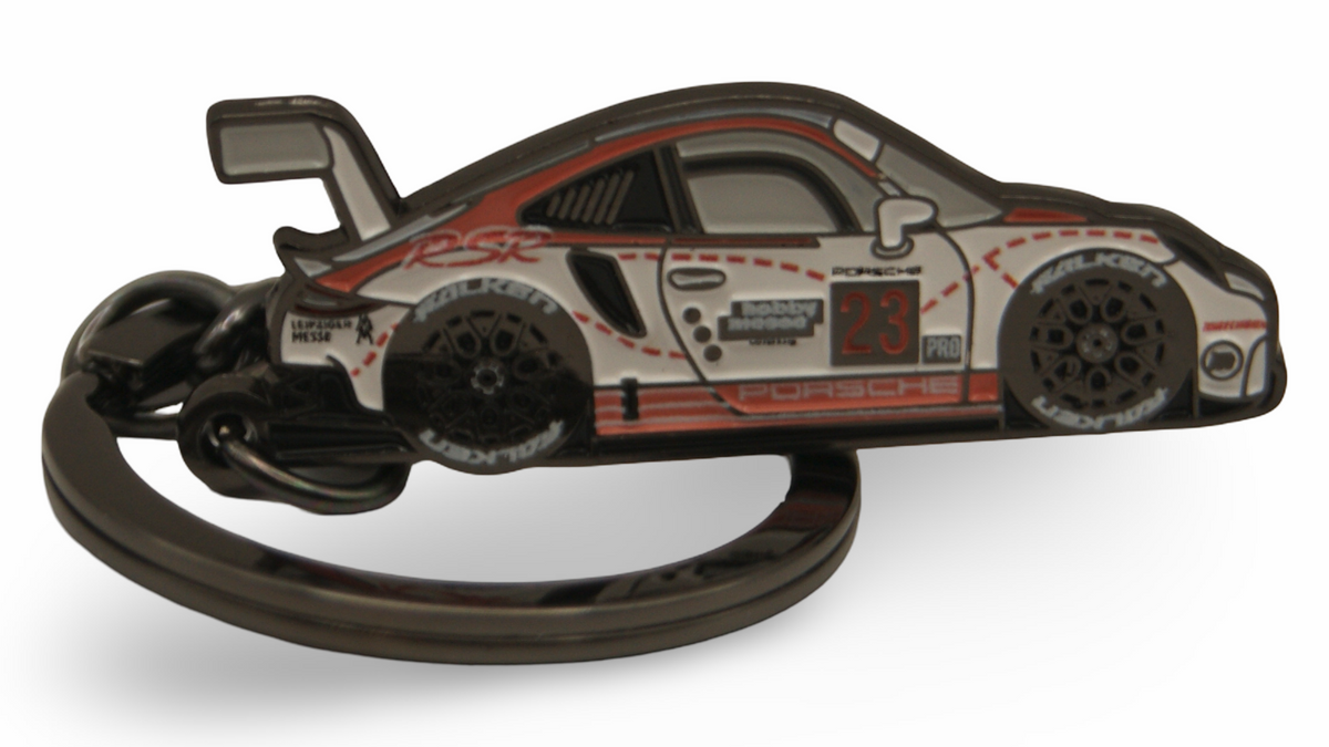 Faith Pin 2024 Porsche 911 RSR Leipzig Matchbox ToyShow Schlüsselanhänger OVP