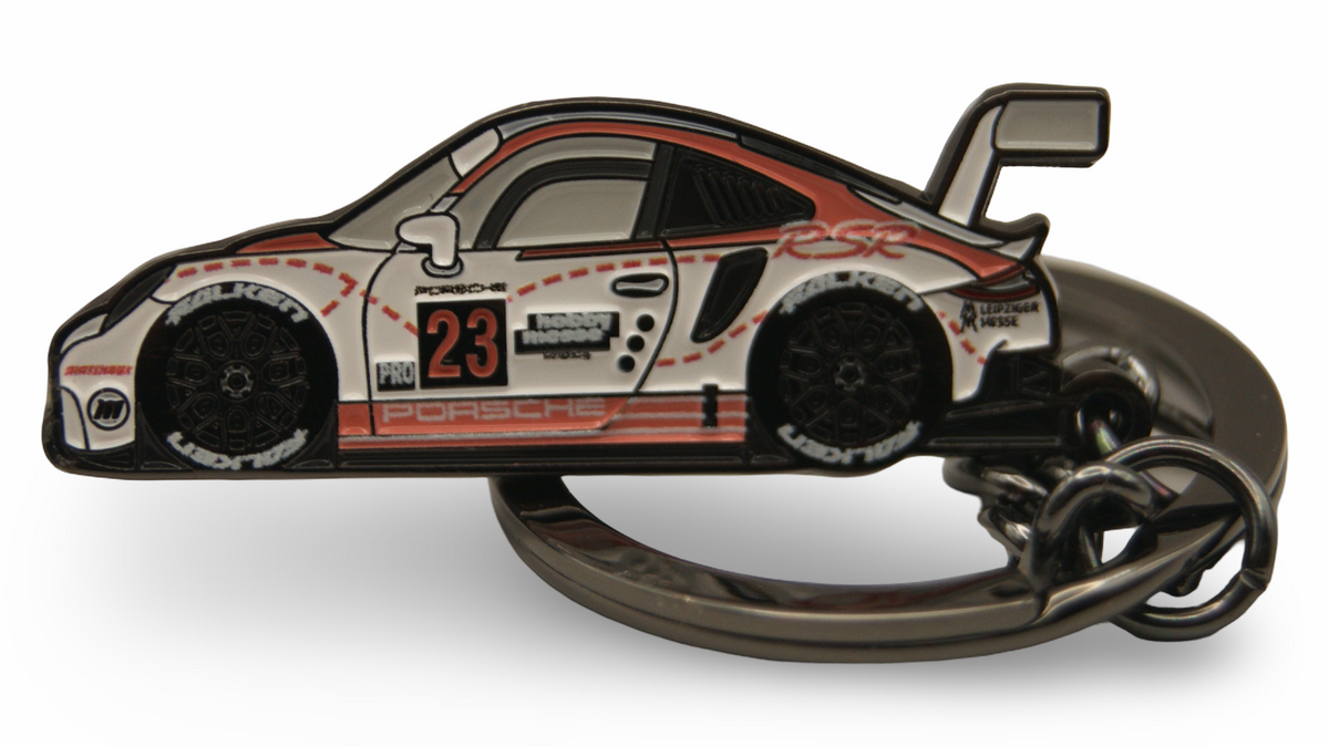 Faith Pin 2024 Porsche 911 RSR Leipzig Matchbox ToyShow Schlüsselanhänger OVP