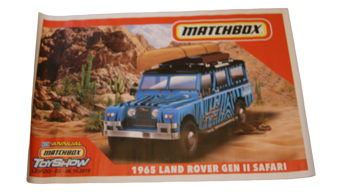Matchbox ToyShow Leipzig 2019 Land Rover Gen II Safari Plakat 95 x 65 cm