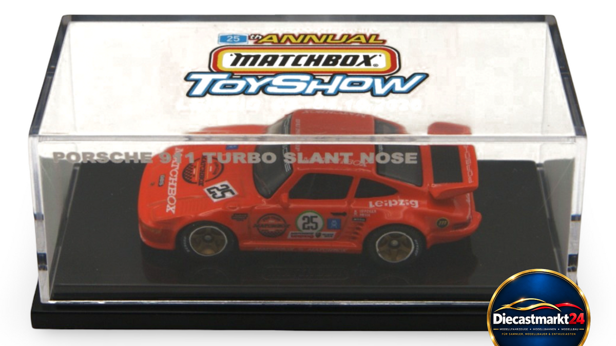 Matchbox Porsche 911 Turbo Slant Nose Leipzig Toy Show 2026 Dinner Model 1 of 250