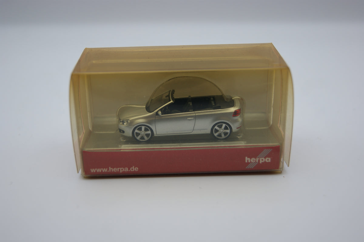 Herpa 034869 VW Golf VI Cabrio papillon silber metallic 1:87 H0 OVP