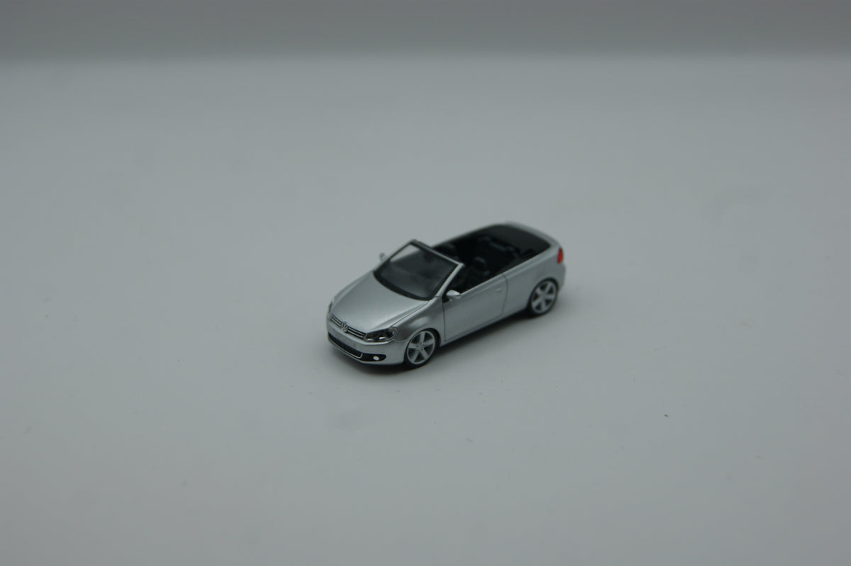 Herpa 034869 VW Golf VI Cabrio papillon silber metallic 1:87 H0 OVP