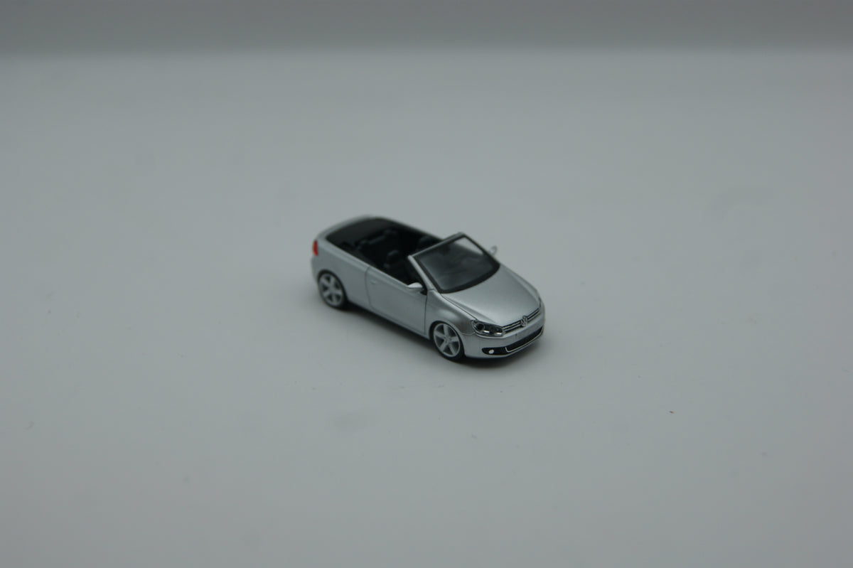 Herpa 034869 VW Golf VI Cabrio papillon silber metallic 1:87 H0 OVP