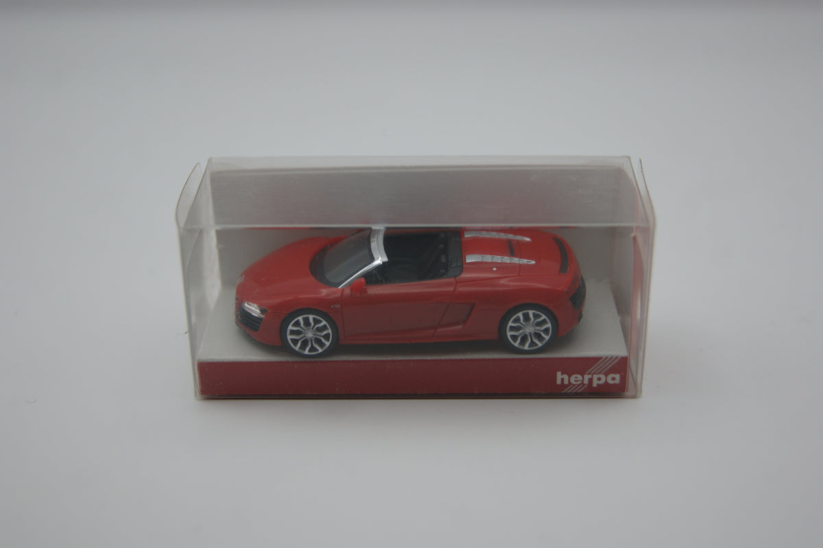 Herpa 028271 Audi R8 Spyder V10 Facelift brillantrot 1:87 H0 falsche OVP