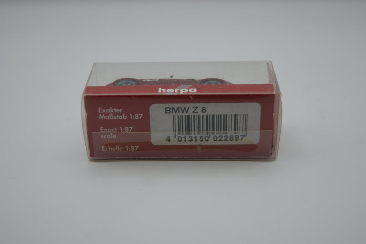 Herpa 022897 BMW Z8 Roadster E52 dunkelrot metallic 1:87 H0 OVP