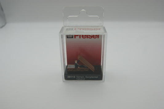 Preiser 29113 Vampir Sargdeckel hebend H0 1:87 handbemalt OVP