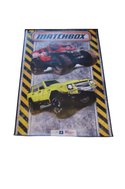 Matchbox Messebanner – 20 Jahre Messe Leipzig – Offroad & Monster Trucks – 127 × 84 cm