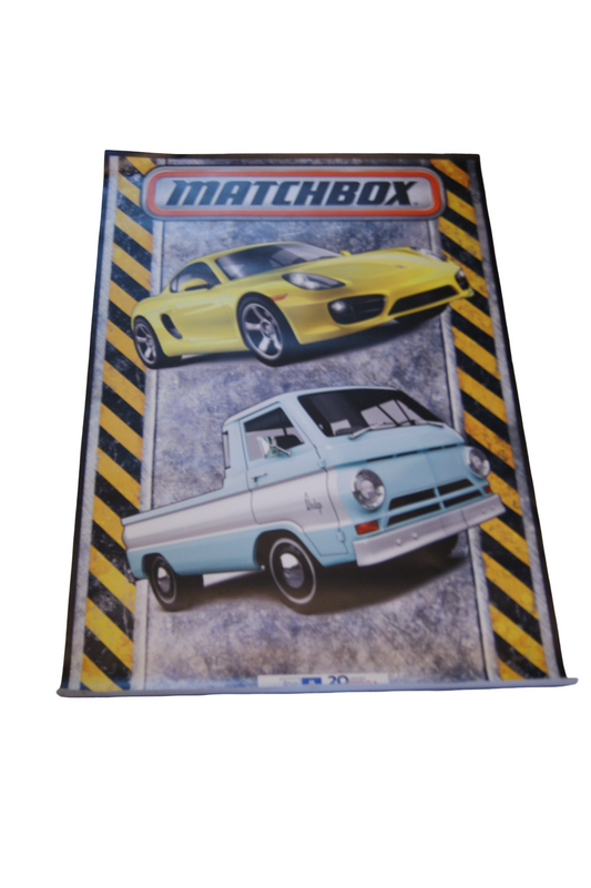 Matchbox Werbebanner – 20 Jahre MESSE Leipzig – Porsche & Dodge Pickup