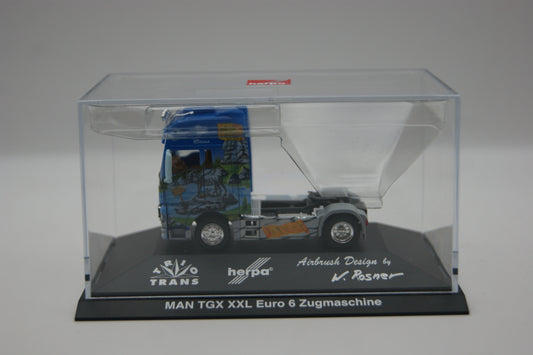 Herpa 110839 MAN TGX XXL Euro 6 Weltgeschichte Nr. 12 Römer 1:87 OVP