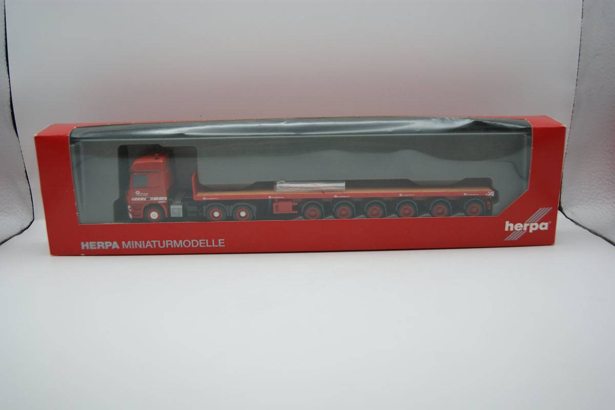 Herpa 305150 Mercedes Actros L Ballasttrailer Riga Mainz Nooteboom 1:87 OVP