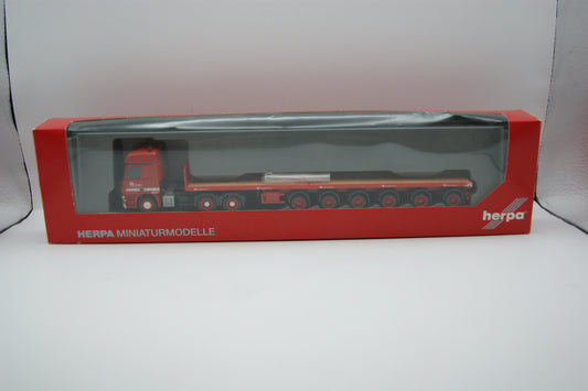 Herpa 305150 Mercedes Actros L Ballasttrailer Riga Mainz Nooteboom 1:87 OVP