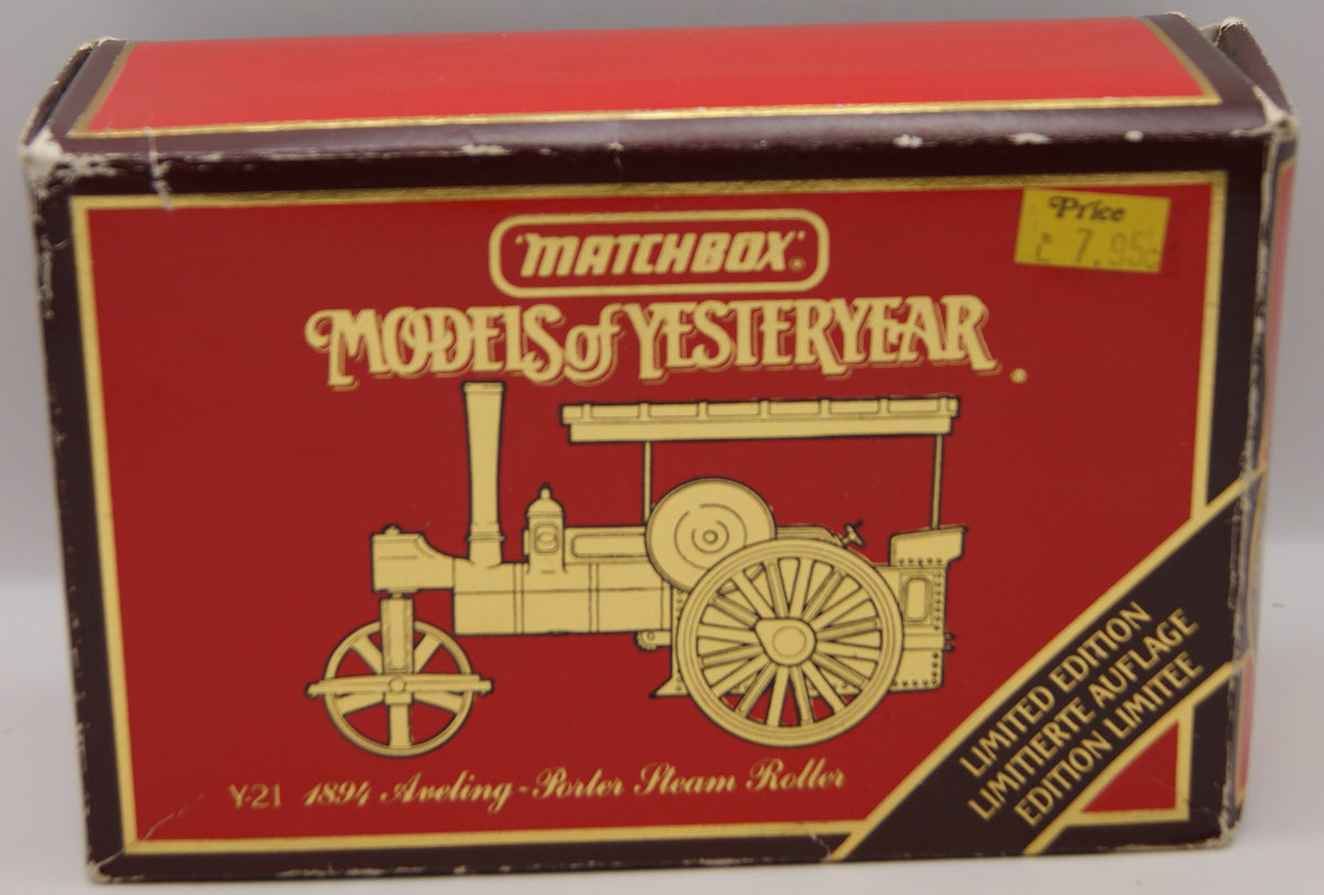 Matchbox Models of Yesteryear Y-21 1894 Aveling & Porter Steam Roller Limited Edition OVP