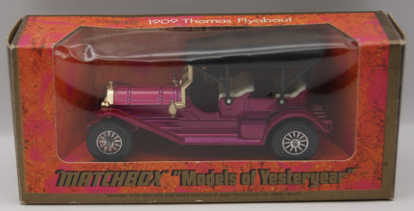 Matchbox Models of Yesteryear Y-12 1909 Thomas Flyabout Lesney England OVP 1:48