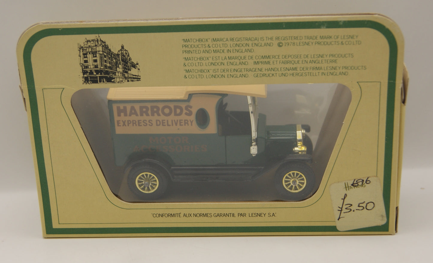 Matchbox Models of Yesteryear Y-12 1922 Ford Model T Harrods Express Delivery