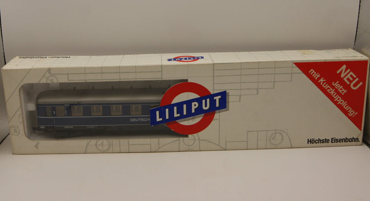 Liliput 833 08 1 H0 DB Schürzenwagen 3. Klasse blau 19 264 Köln OVP