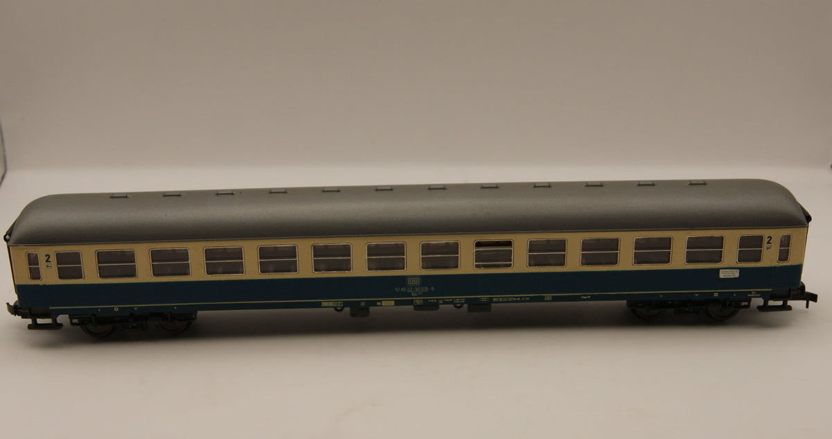 Roco 44390 H0 DB Bm 234 Schnellzugwagen 2. Klasse ozeanblau beige OVP