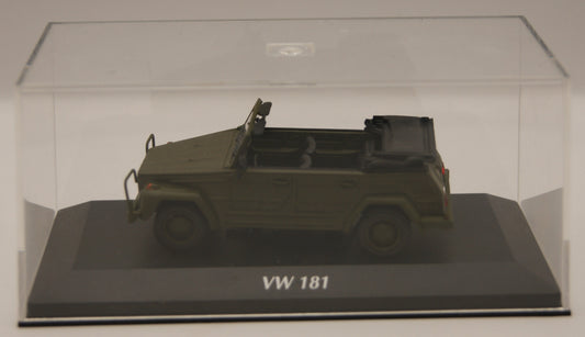 Maxichamps 940050030 VW 181 Kübelwagen 1979 Oliv 1:43 Vitrine